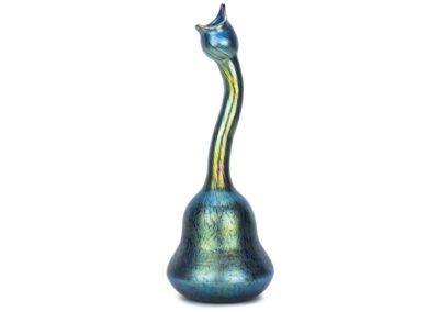 Johann Loetz Witwe – Cobalt Papillon Gooseneck vase