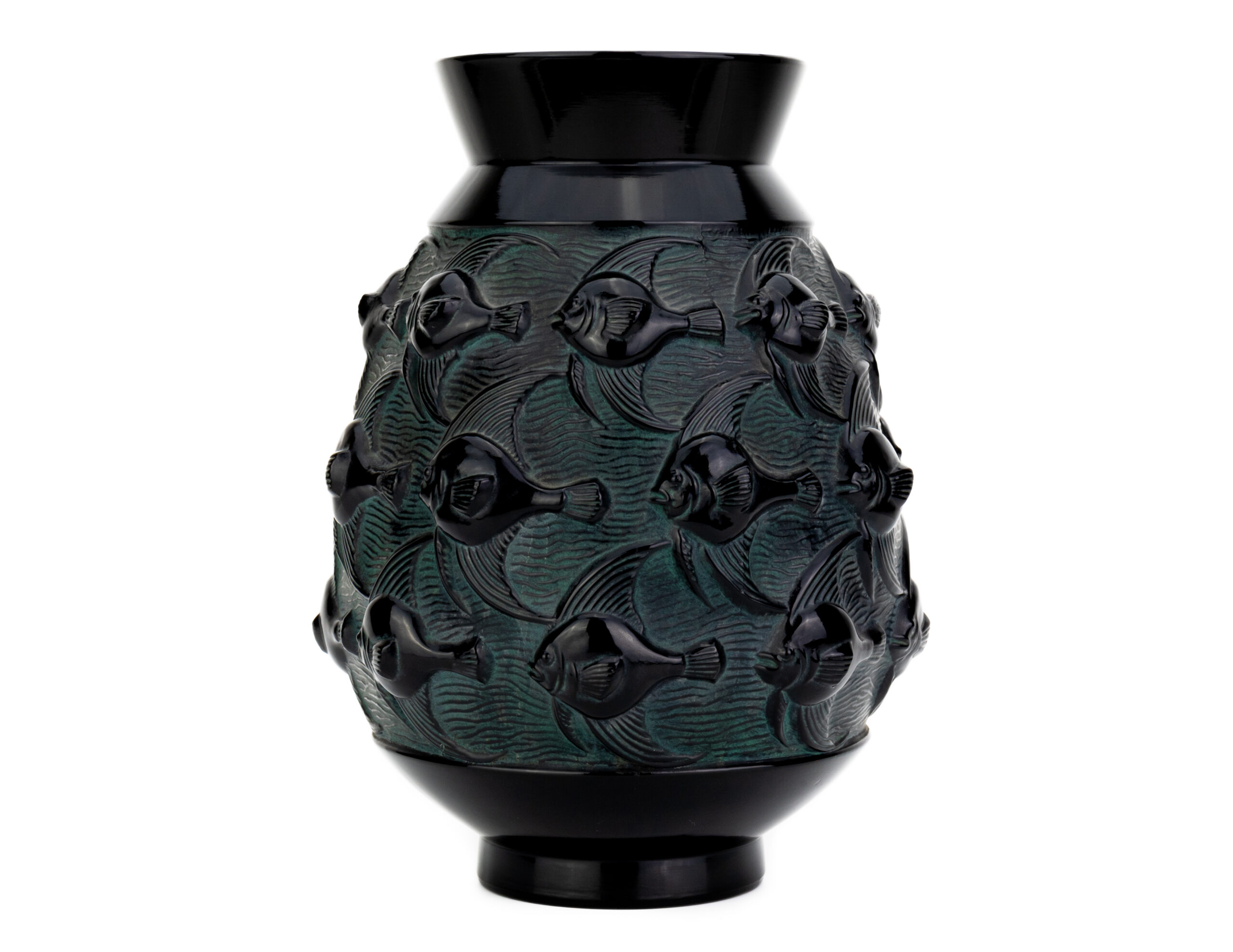 Marius Sabine France black fish vase first (1 van 1)