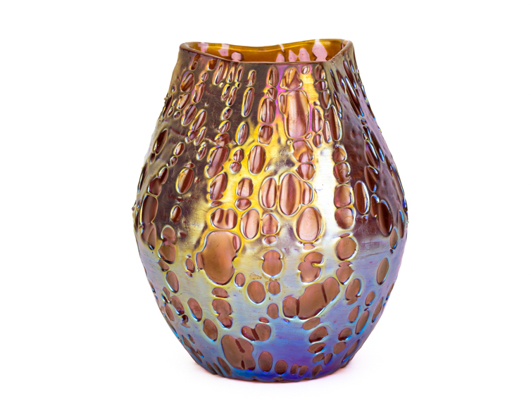 Johann-Loetz-Witwe-Art-Nouveau-Jugendstil-Orbulin-Rosa-decor-vase-first-1-van-1
