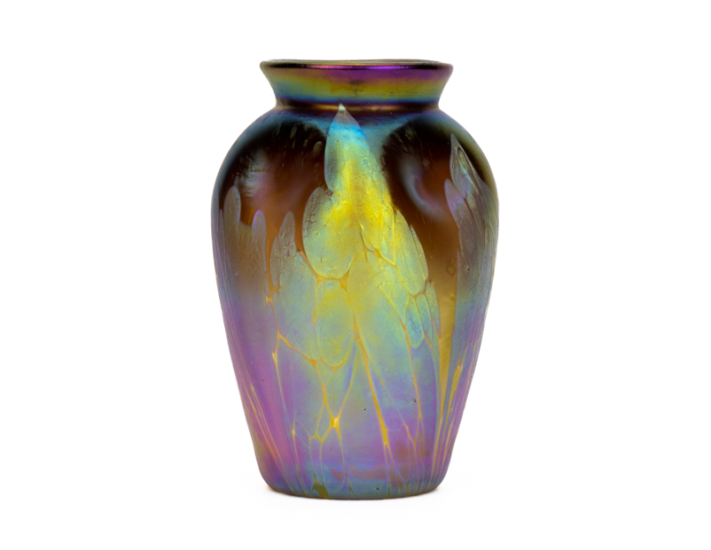 Johann-Loetz-Witwe-Phanomen-genre-2-484-Medici-Spreading-Chestnut-vase-vaas-first-1-van-1