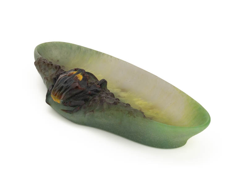 Amalric Walter Henri Berge Daum Nancy pate de verre plumier crab first-4958