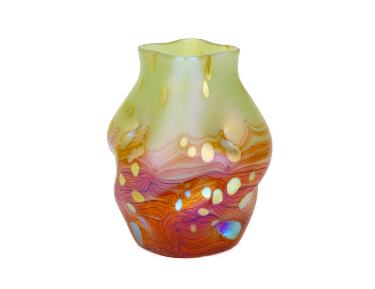Johann Loetz Witwe Cytisus Maygreen Jugendstil vase first01