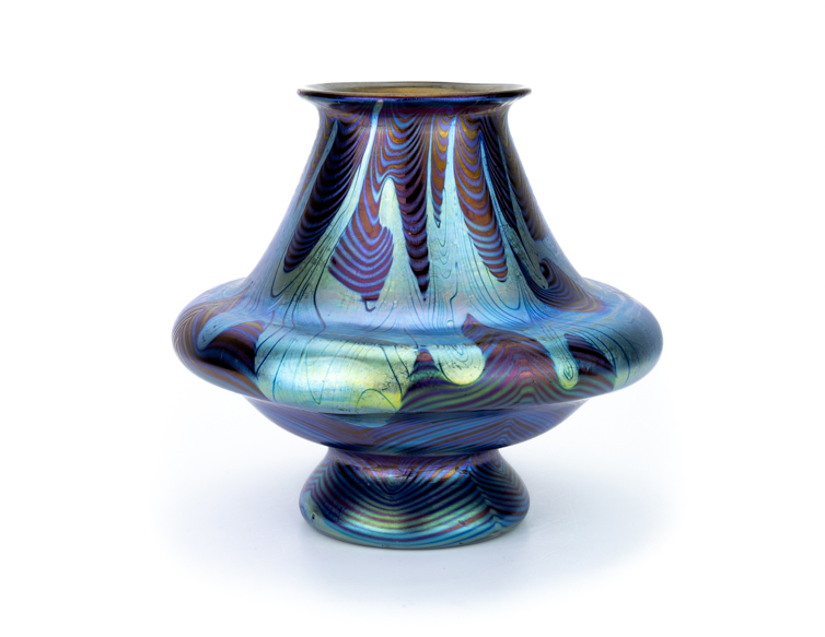 Johann Loetz Witwe PG 8100 Franz Hofstoetter 1899 Series I PN 8100 Jugendstil vase first (1 van 1)