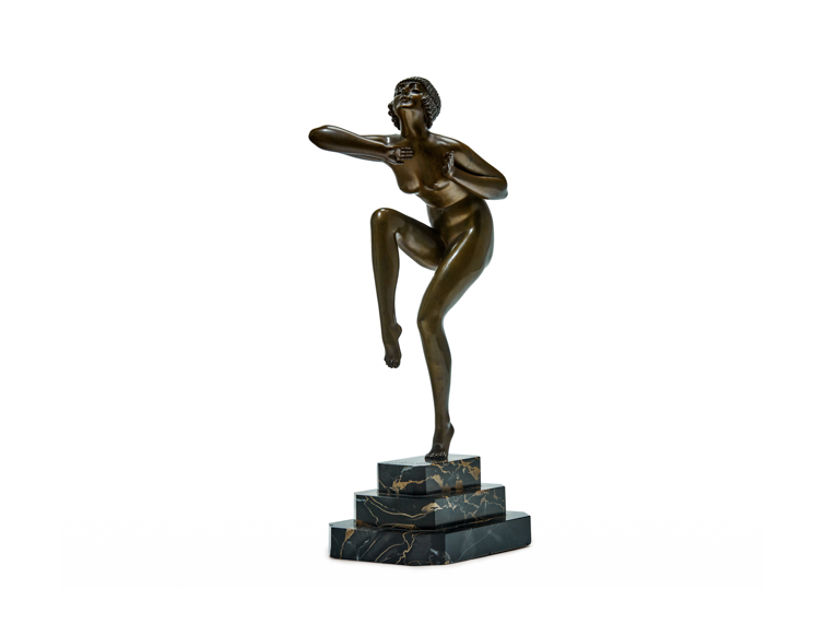 Demetre Chiparus bronze statue art deco Rapture first-4