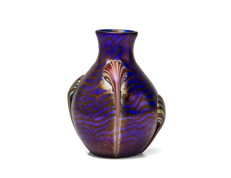 Johann Loetz Witwe 1-64 jugendstil vase first Johann Loetz vase Cobalt Phänomen Genre 1/64