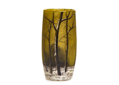 Daum Nancy – Paysage d’Hiver / Winter Landscape vase