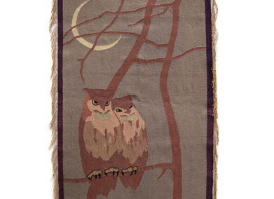 Otto Ubbelohde – Kunstwebschule Scherrebek – Wall Tapestry – Pair of Owls