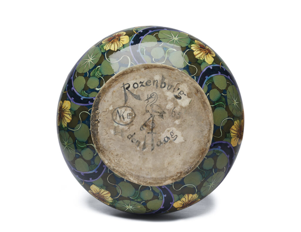 Rozenburg cachepot art nouveau faïence nieuwe kunst