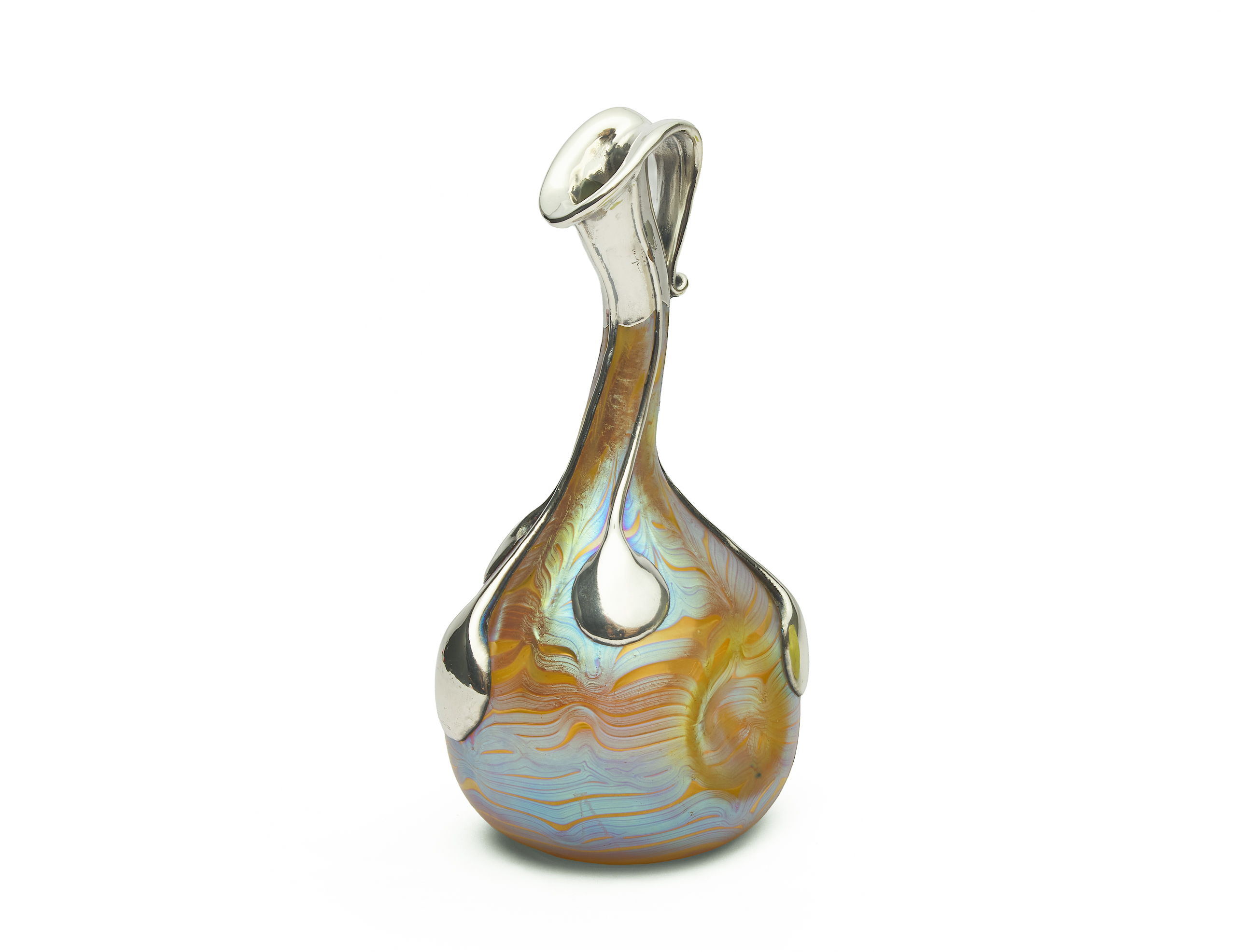 Johann-Loetz-Witwe-Phanomen-Genre-1-1-4-silveroverlay-Jugendstil-Vase-Gallery (8 van 8) Johann Loetz Witwe Phänomen Genre 1/4 silver-overlay vase rose sprinkler