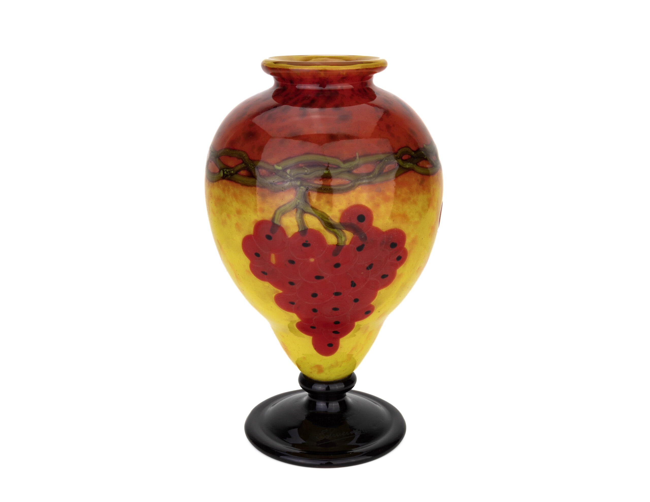 Charles Schneider – Groseilles – Art Deco vase