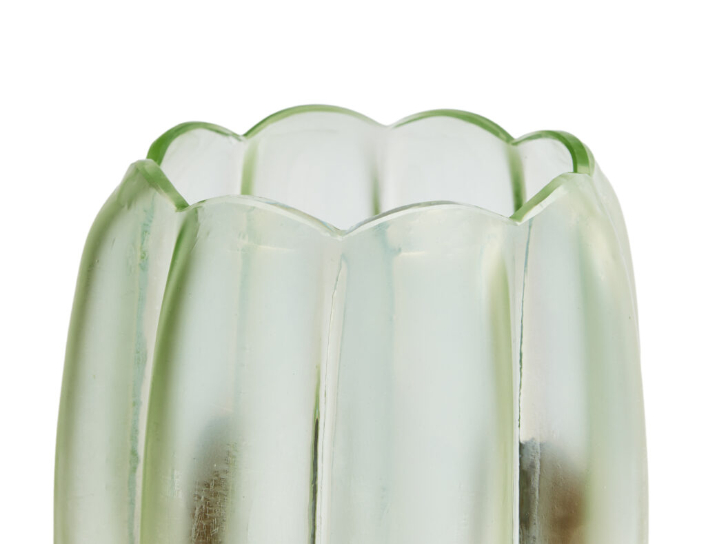Josef Hoffmann Vase im Holzgestell in Olympia-decor by Johann Loetz Witwe for E. Bakalowits Söhne, c. 1900