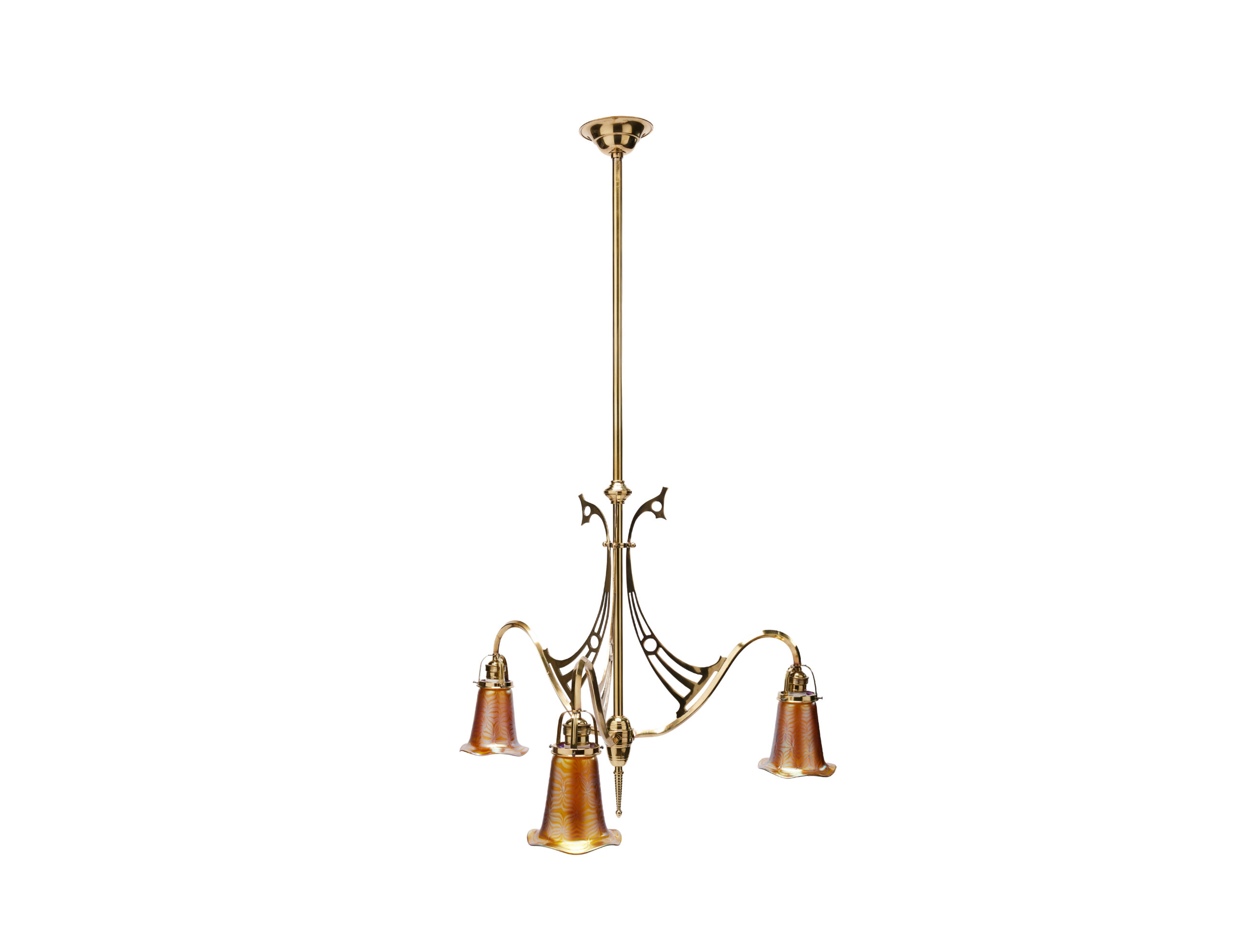 Jugendstil Ceiling lamp – Johann Loetz Witwe – Phänomen Genre 85-3780 lamp shades (9)